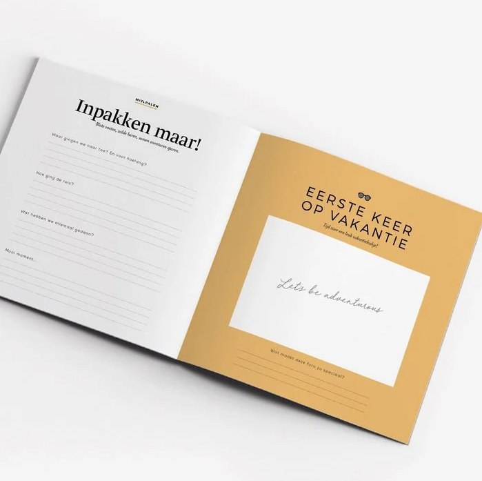 Eerste jaar invulboek