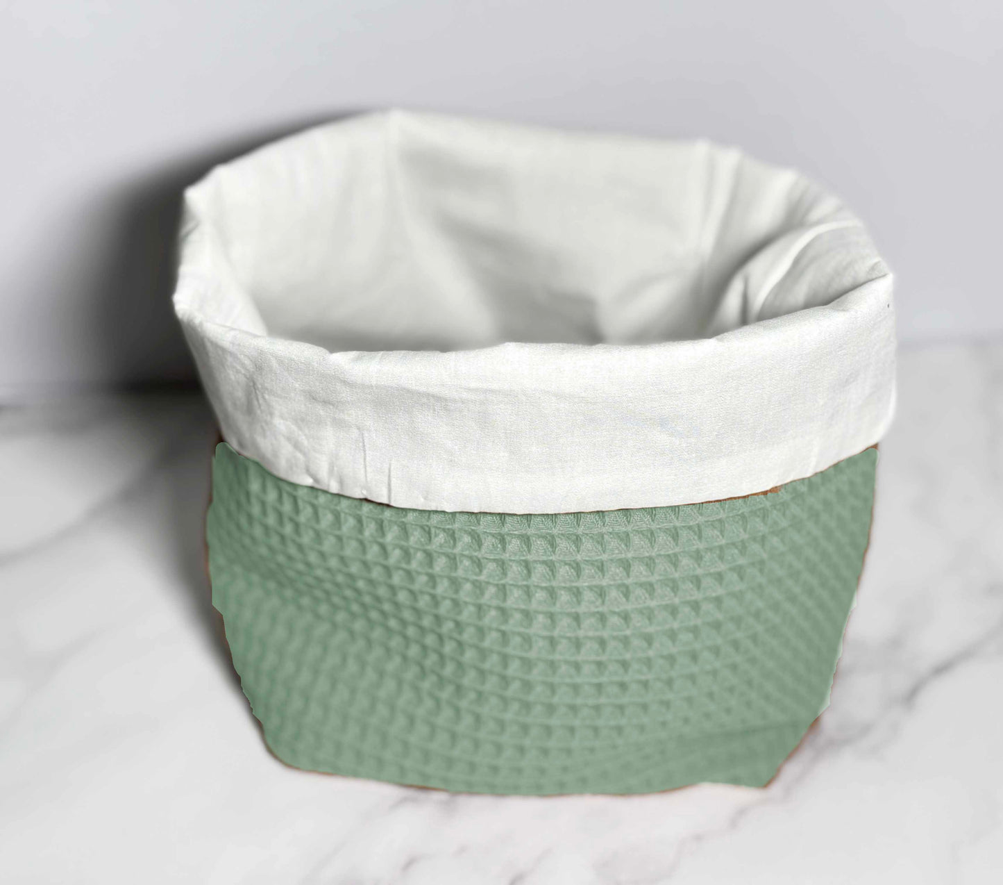 Opbergmand | Commodemandje Wafel mint groen