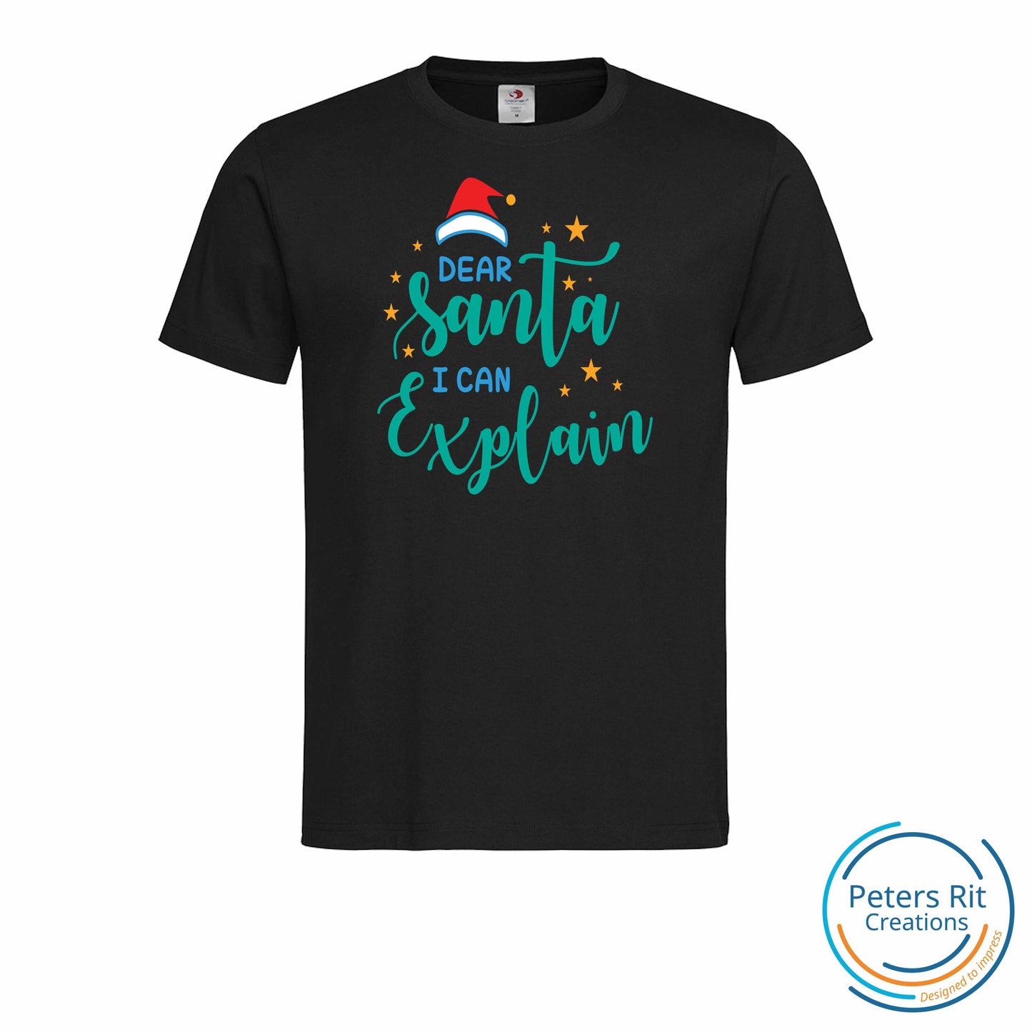 Heren T-shirt R-hals korte mouwen | SANTA I CAN EXPLAIN