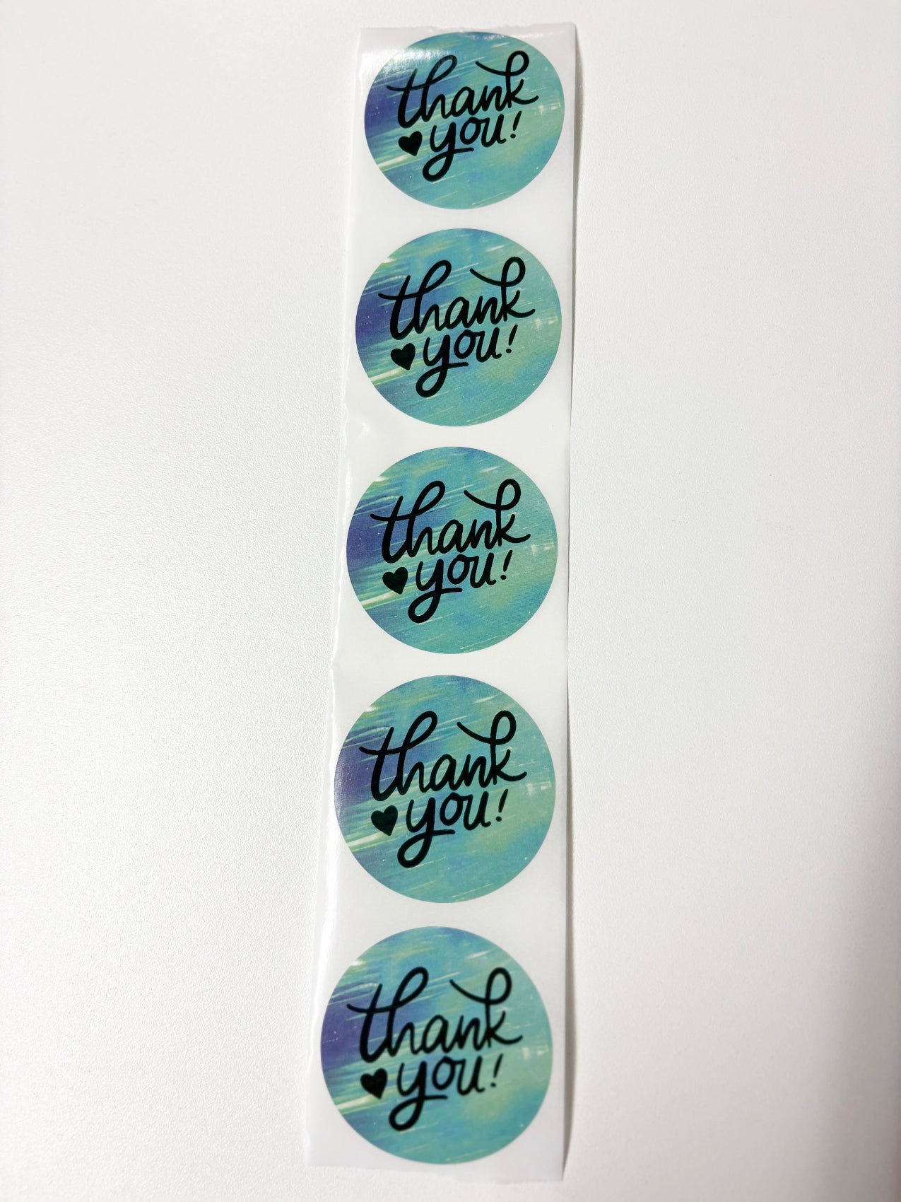 Sticker rond | THANK YOU hart (per 5 stuks)