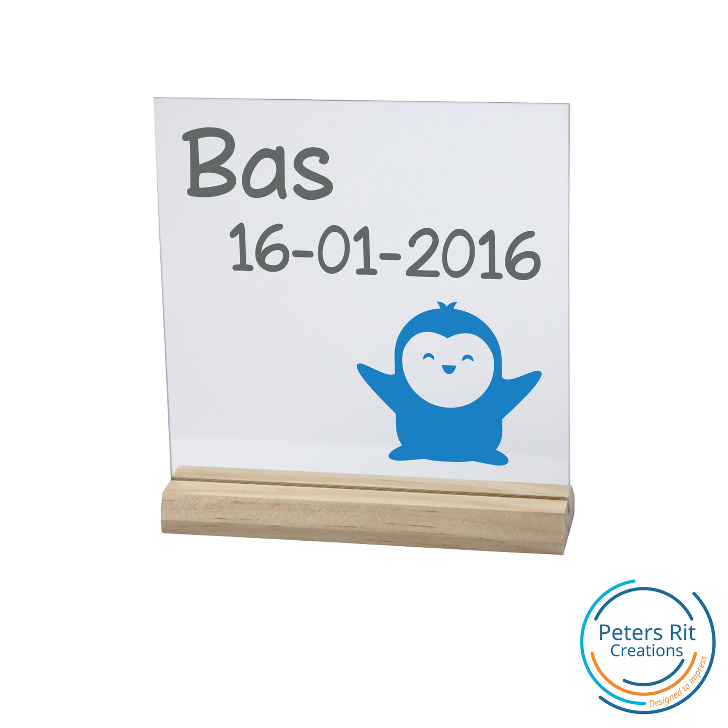 Glasplaat geboorte | PINGUIN