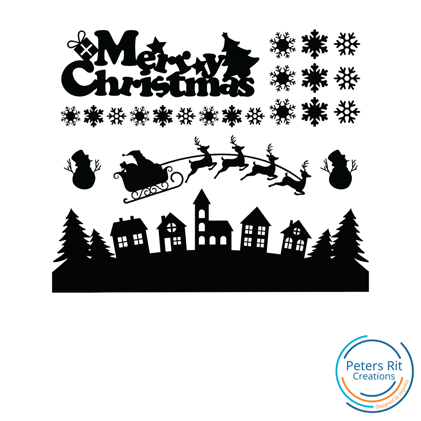 Raamstickers | COMBI DEAL: STRAATJE BASIS set + UITBREIDING