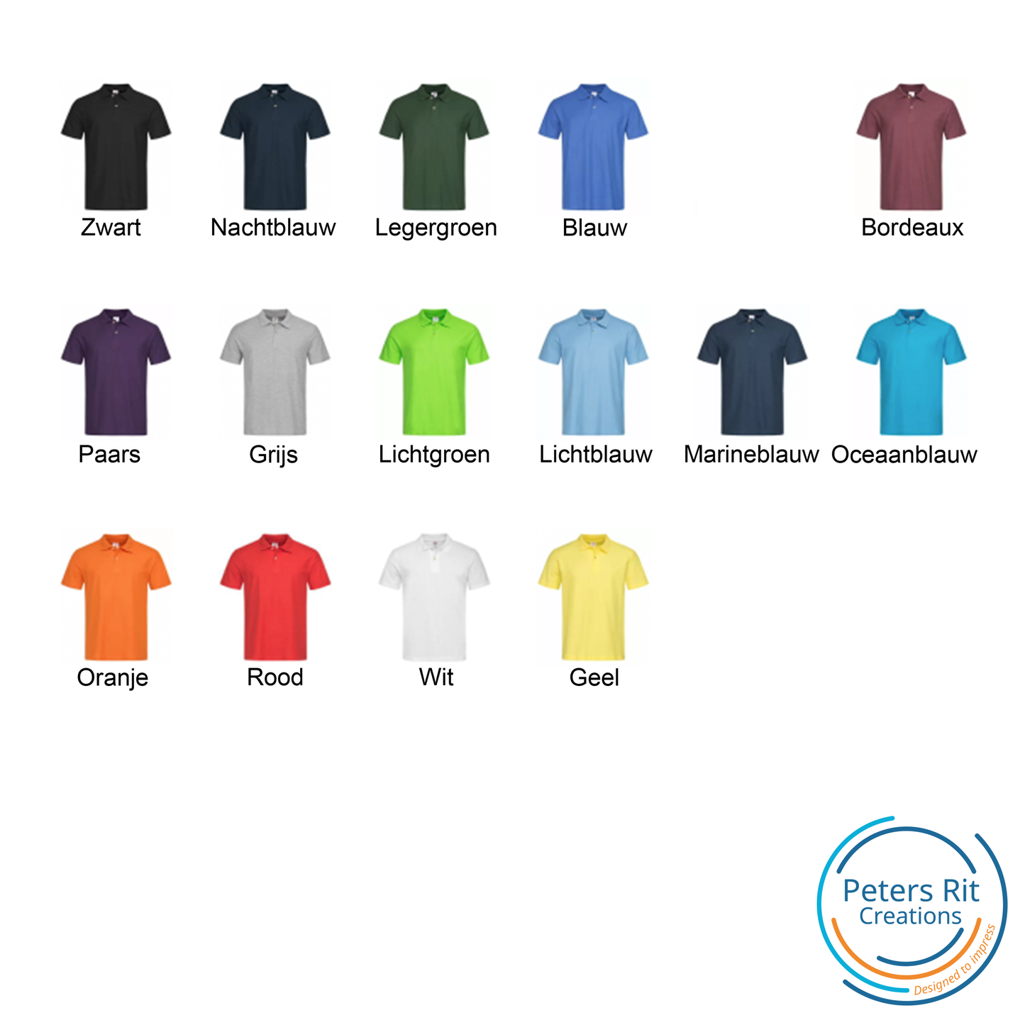 Heren polo shirt korte mouwen | JOUW LOGO