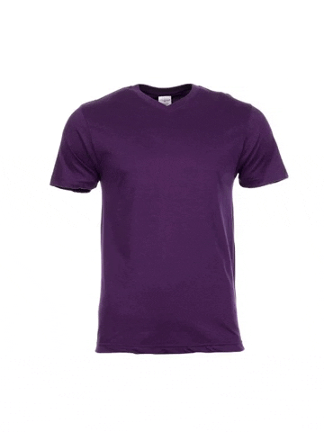 Heren T-shirt V-hals korte mouw | JOUW LOGO