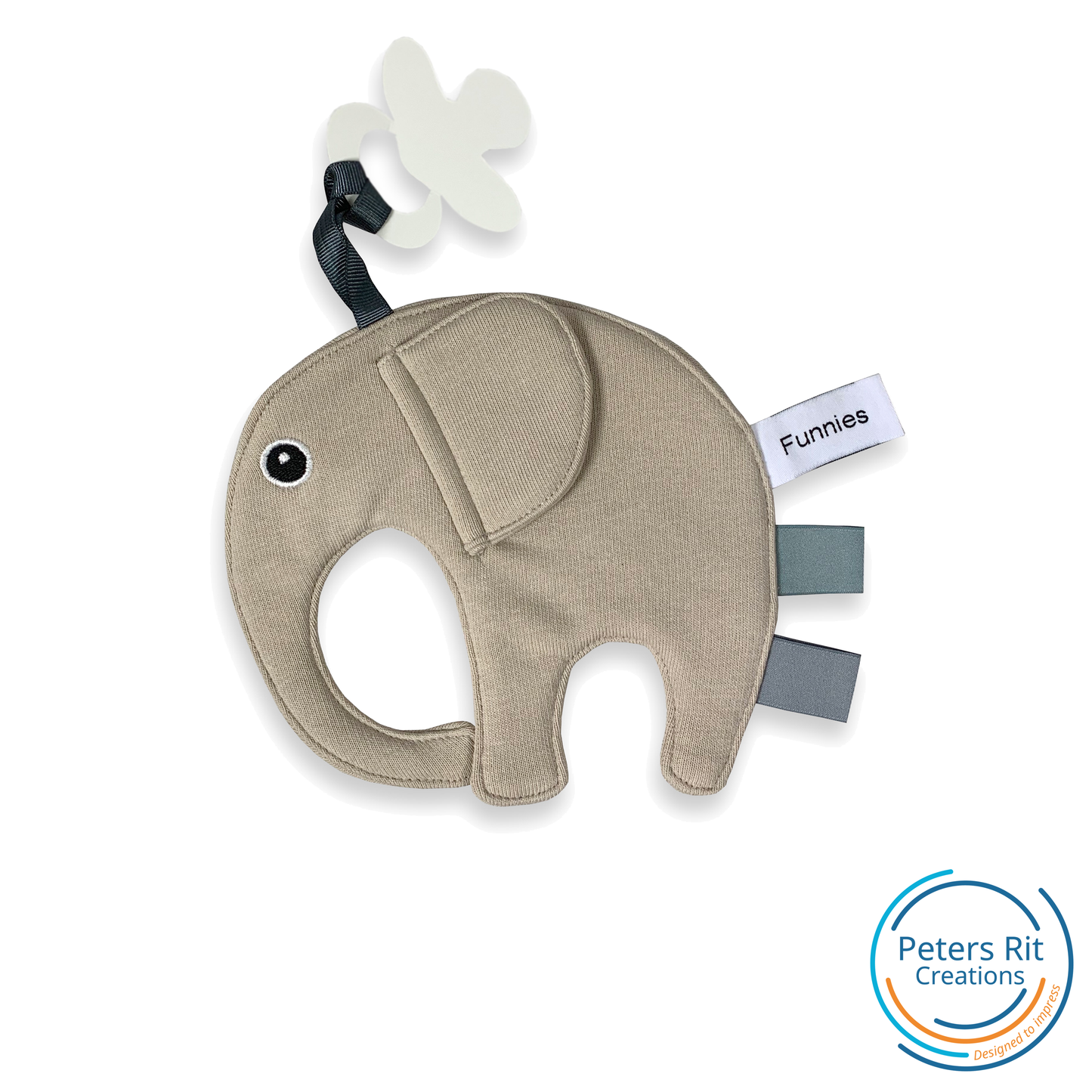 Tutpop Olifant | CRÈME met NAAM