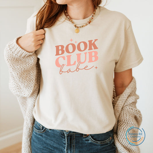 Dames T-shirt R-hals korte mouw | BOOK CLUB BABE
