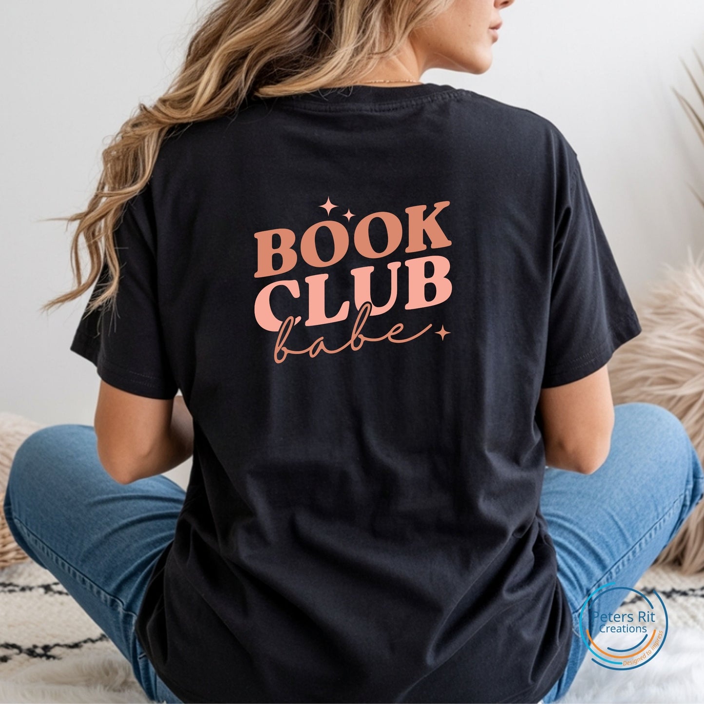 Dames T-shirt R-hals korte mouw | BOOK CLUB BABE