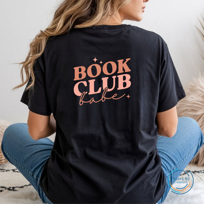 Dames T-shirt R-hals korte mouw | BOOK CLUB BABE