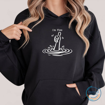 Dames hoodie | I'M FINE