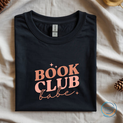 Dames T-shirt R-hals korte mouw | BOOK CLUB BABE