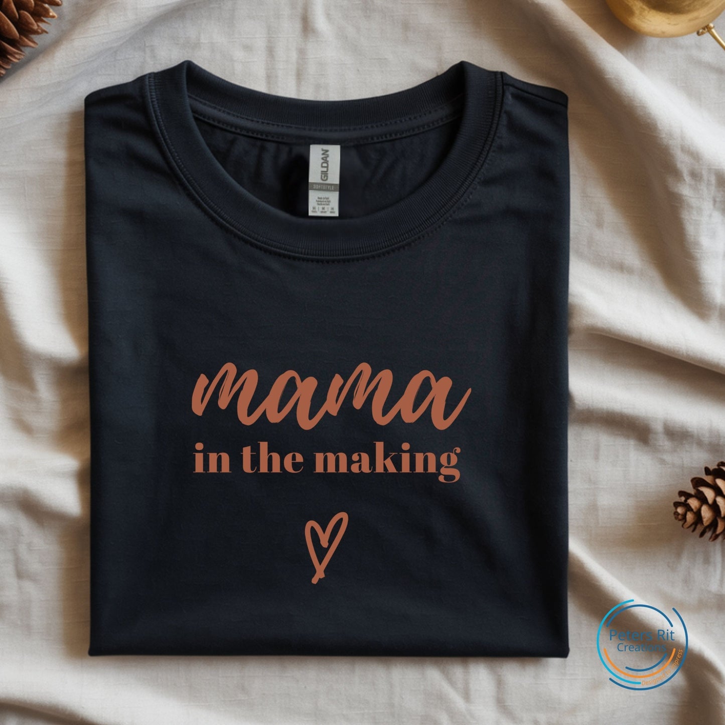 Dames T-shirt R-hals korte mouw | MAMA IN THE MAKING