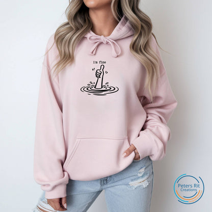 Dames hoodie | I'M FINE