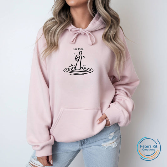 Dames hoodie | I'M FINE