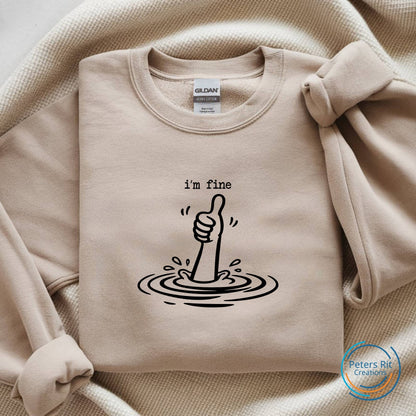 Sweatshirt unisex | I'M FINE