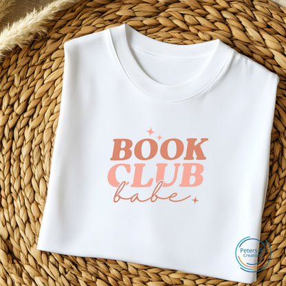 Dames T-shirt R-hals korte mouw | BOOK CLUB BABE