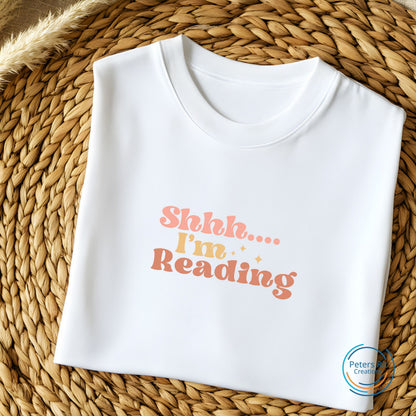 Dames T-shirt R-hals korte mouw | I'M READING