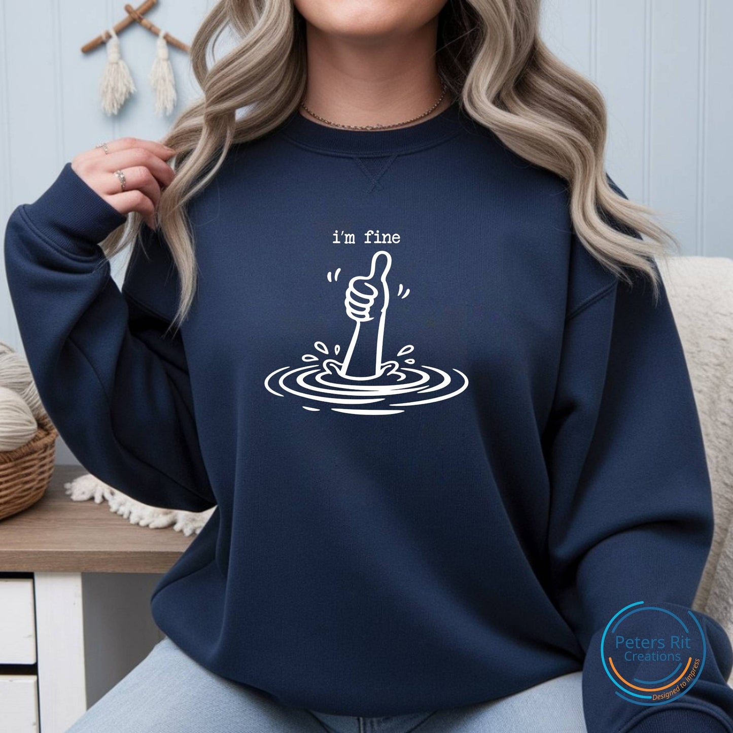 Sweatshirt unisex | I'M FINE