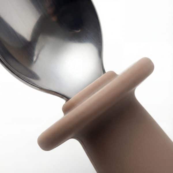 Bestek | SET LEPEL + VORK voor kinderen caramel