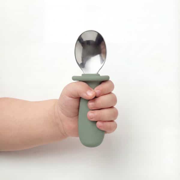 Bestek | SET LEPEL + VORK voor kinderen stone green