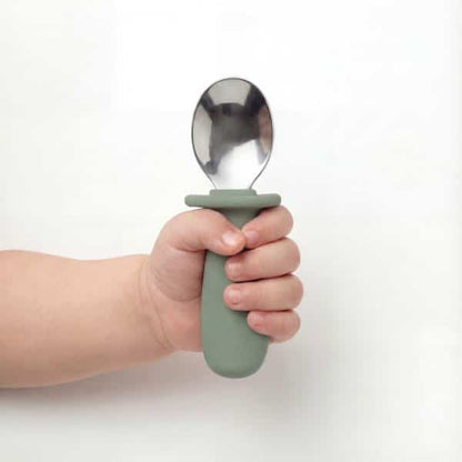 Bestek | SET LEPEL + VORK voor kinderen stone green