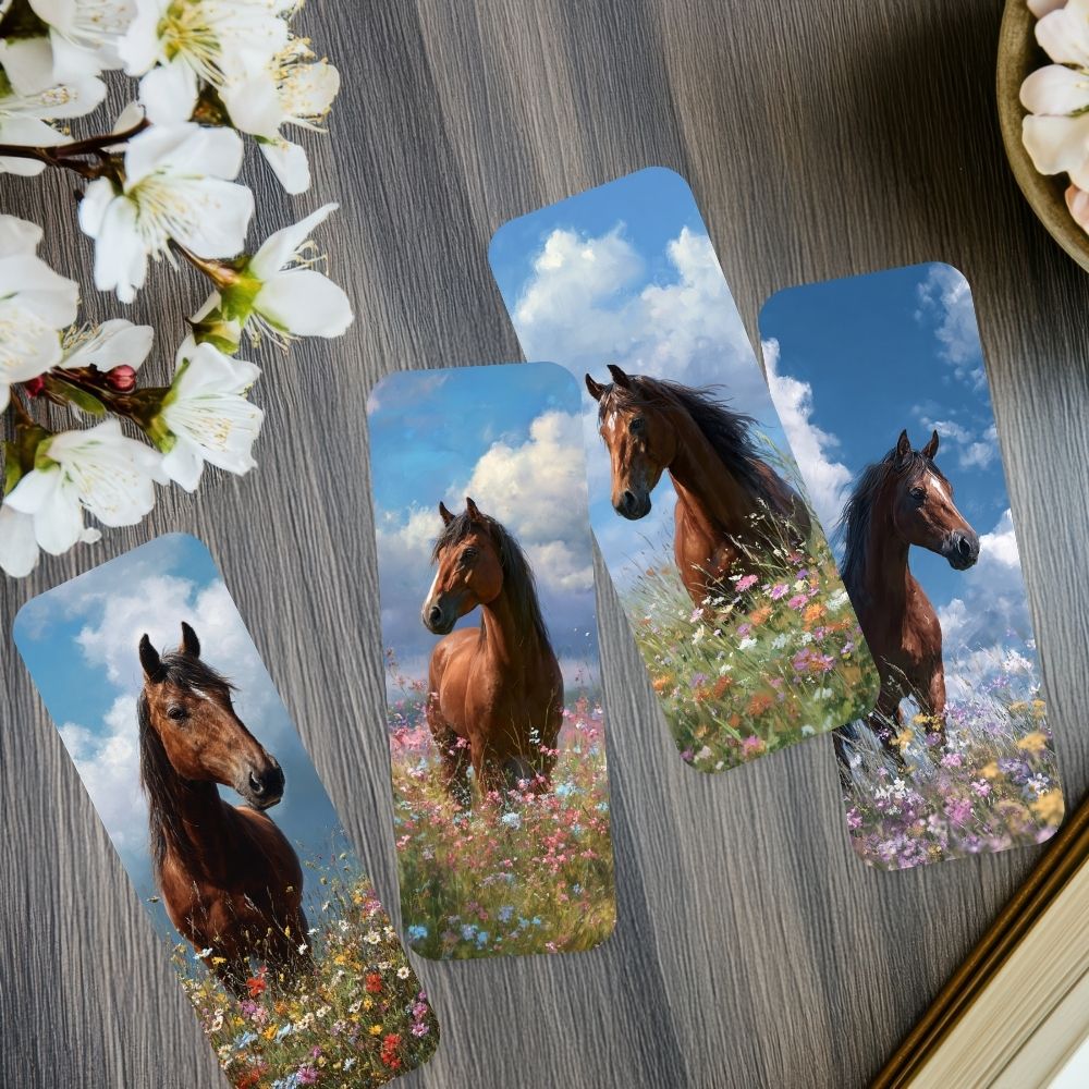 Boekenlegger | set paarden