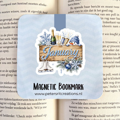 Boekenlegger magneet | January