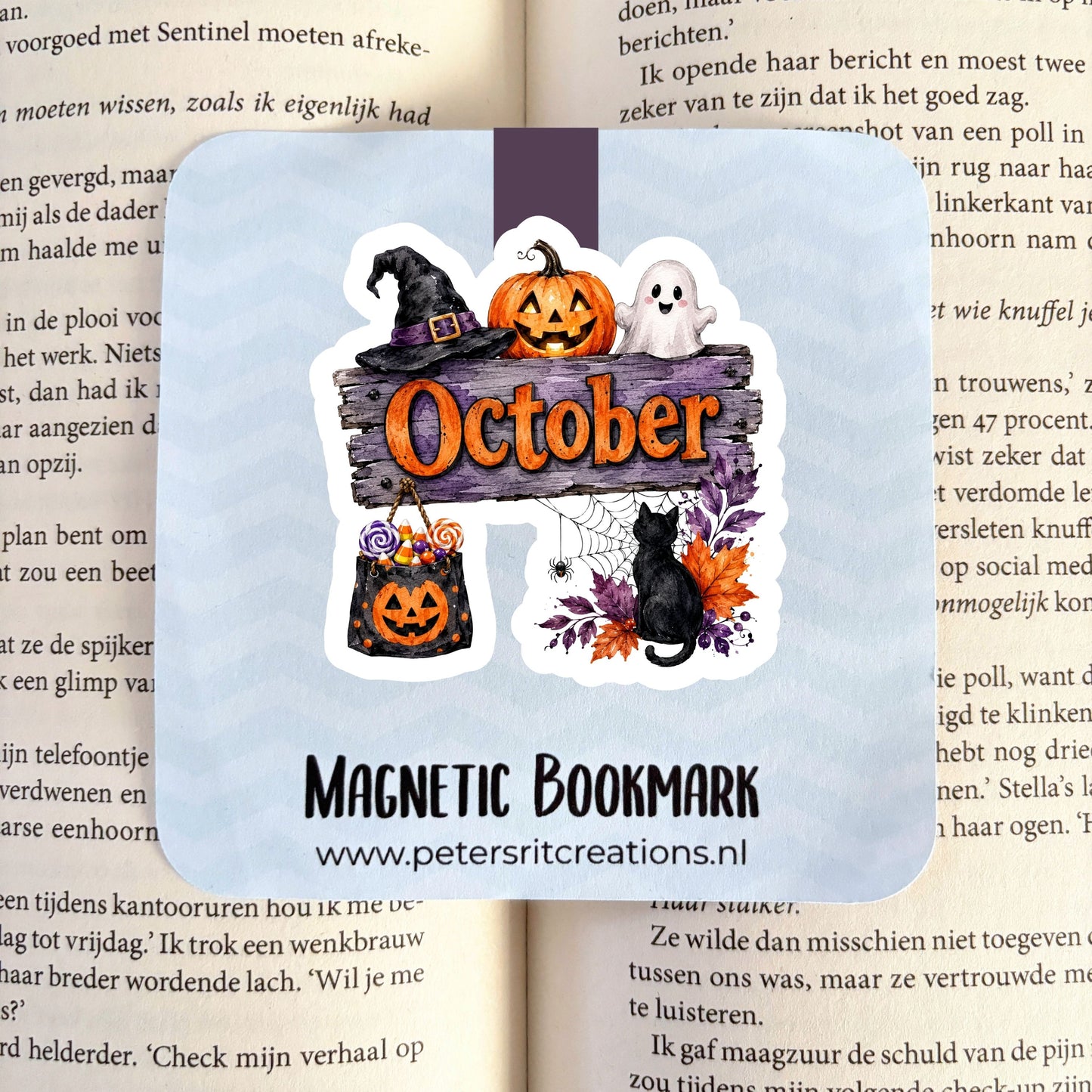 Boekenlegger magneet | October