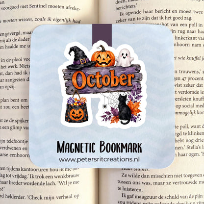 Boekenlegger magneet | October