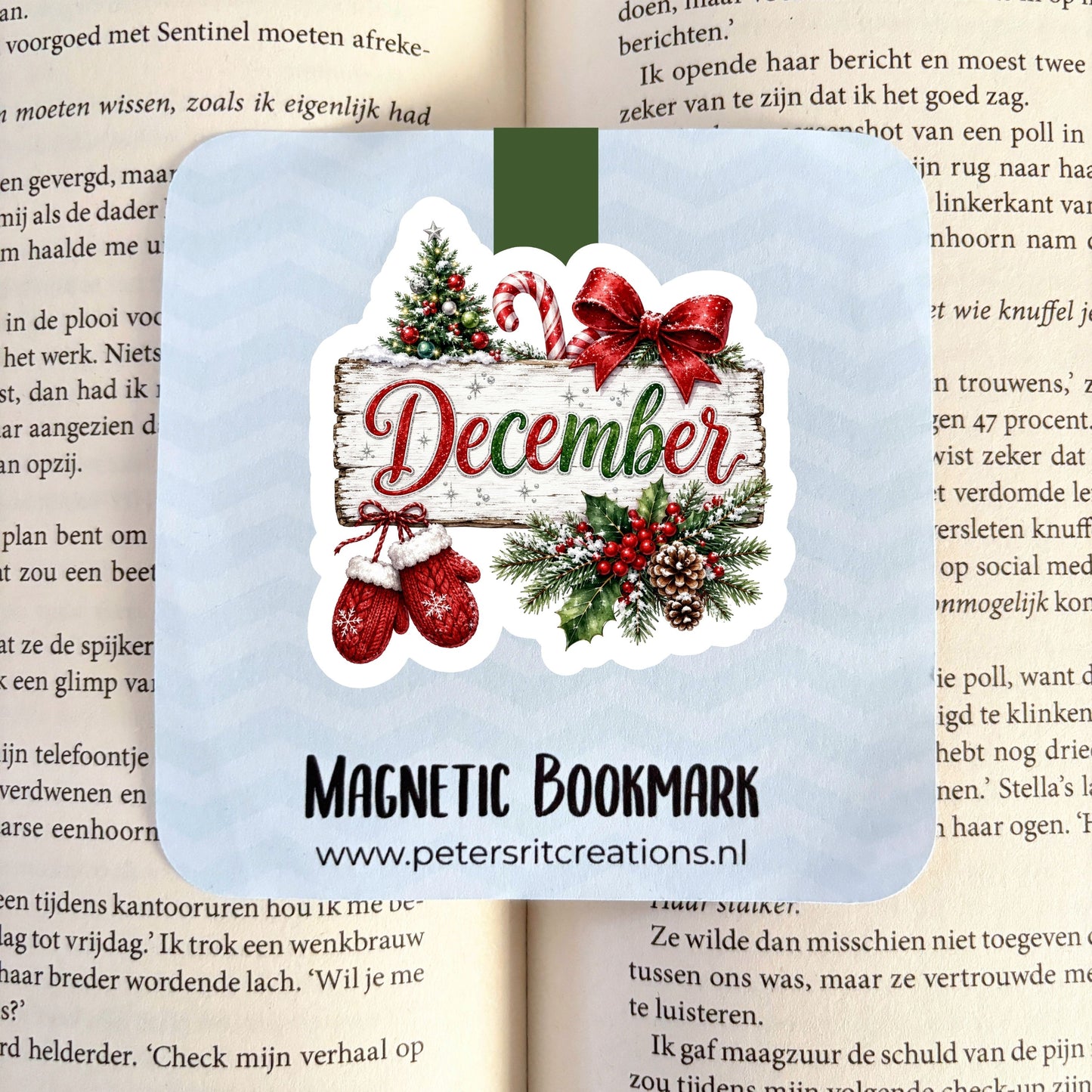 Boekenlegger magneet | December