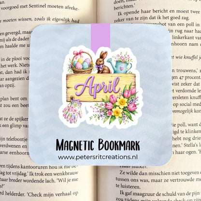 Boekenlegger magneet | April
