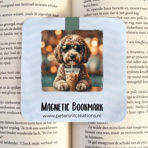 Boekenlegger magneet | Cool dog