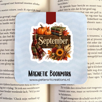 Boekenlegger magneet | September