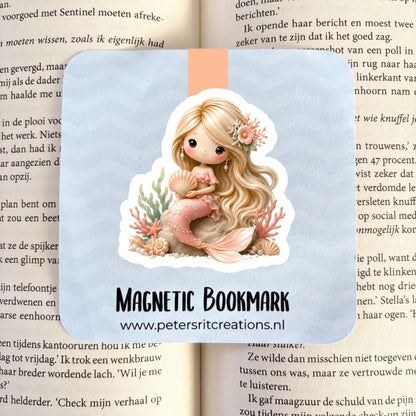 Boekenlegger magneet | Zeemeermin blond perzik