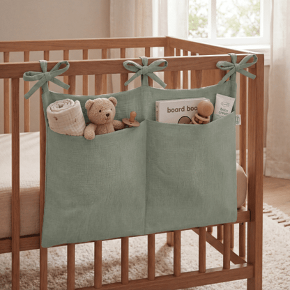 Box organizer stone green met optie met naam en geboortedatum