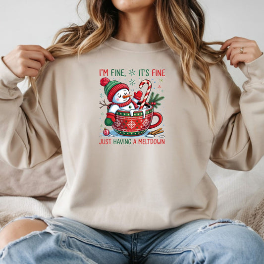 Sweatshirt unisex | JUST HAVING A MELTDOWN CHRISTMAS