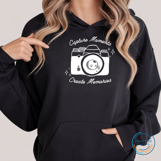 Hoodie unisex | CAPTURE MOMENTS CREATE MEMORIES