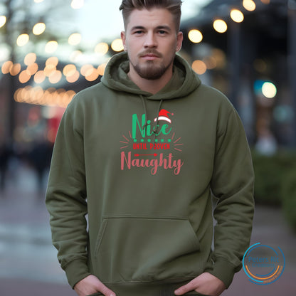 Hoodie unisex | NICE UNTIL PROVEN NAUGHTY CHRISTMAS