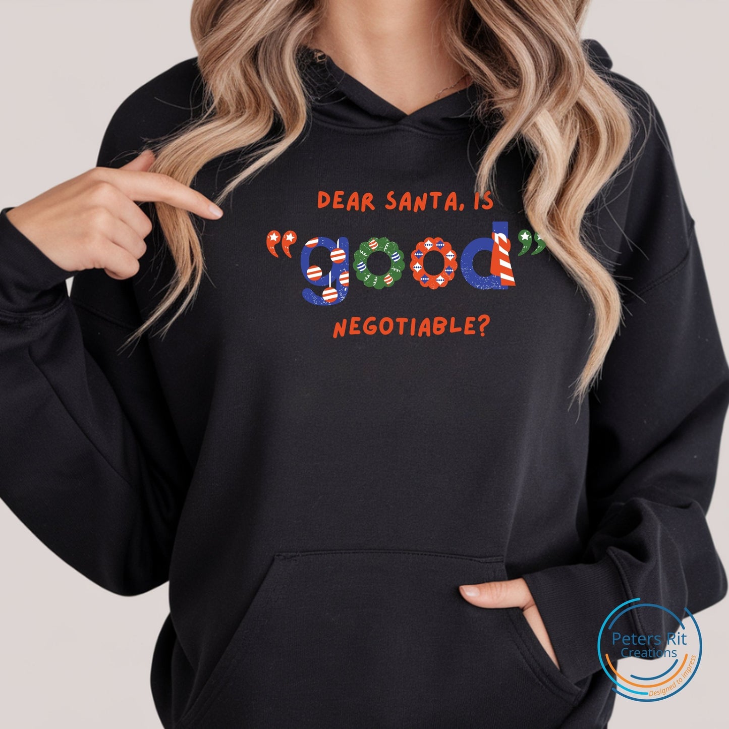 Hoodie unisex | SANTA IS GOOD NEGOTIABLE