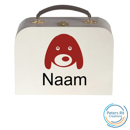 Koffer hout | HOND MET NAAM