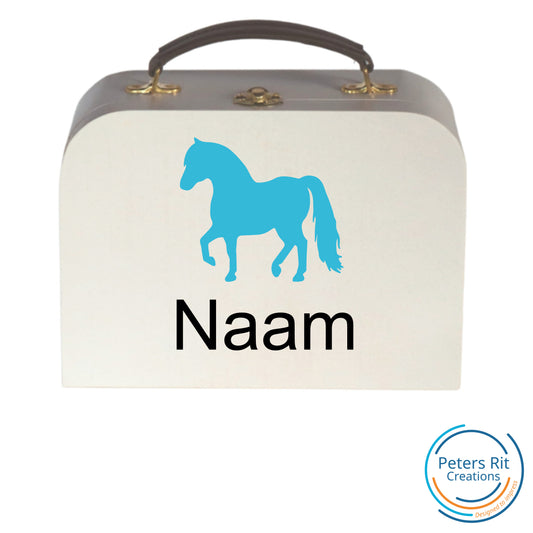 Koffer hout | PAARD MET NAAM