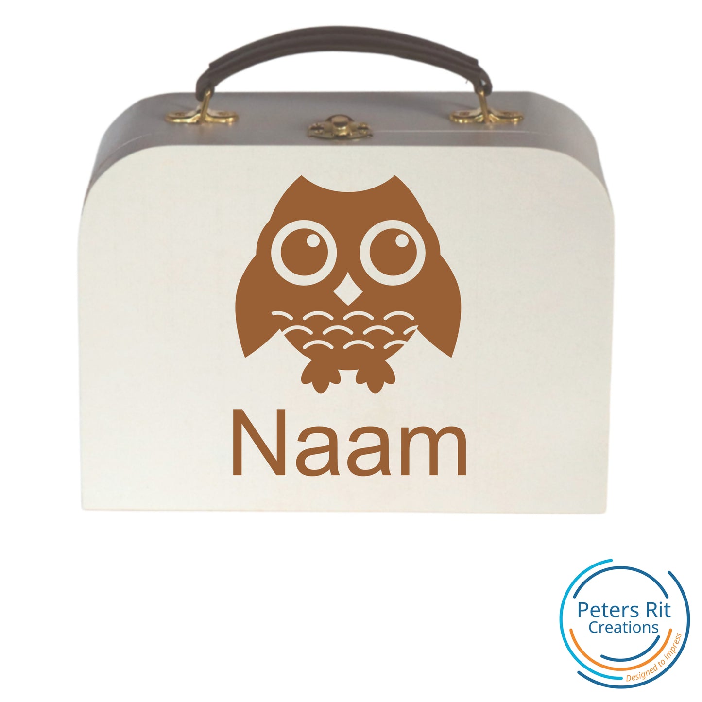 Koffer hout | UIL MET NAAM