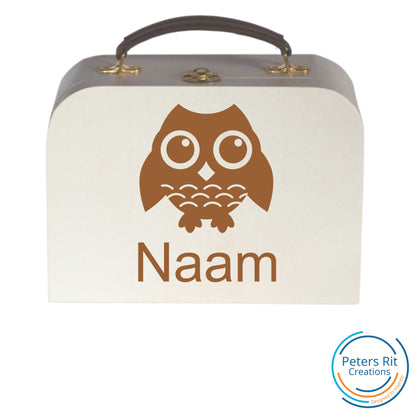 Koffer hout | UIL MET NAAM