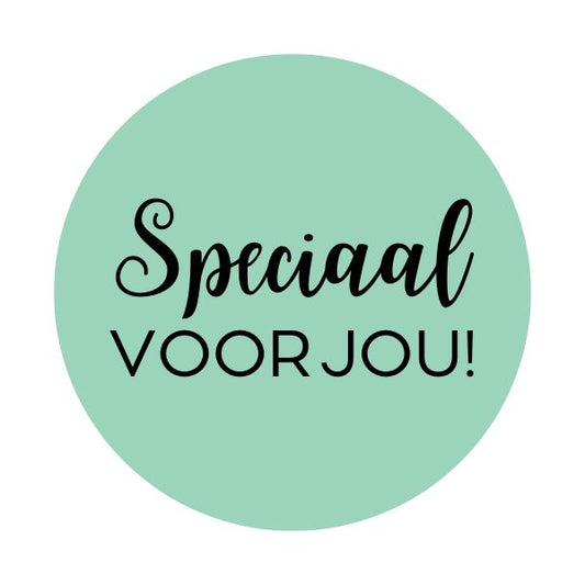 Sticker rond | SPECIAAL VOOR JOU (per 5 stuks)