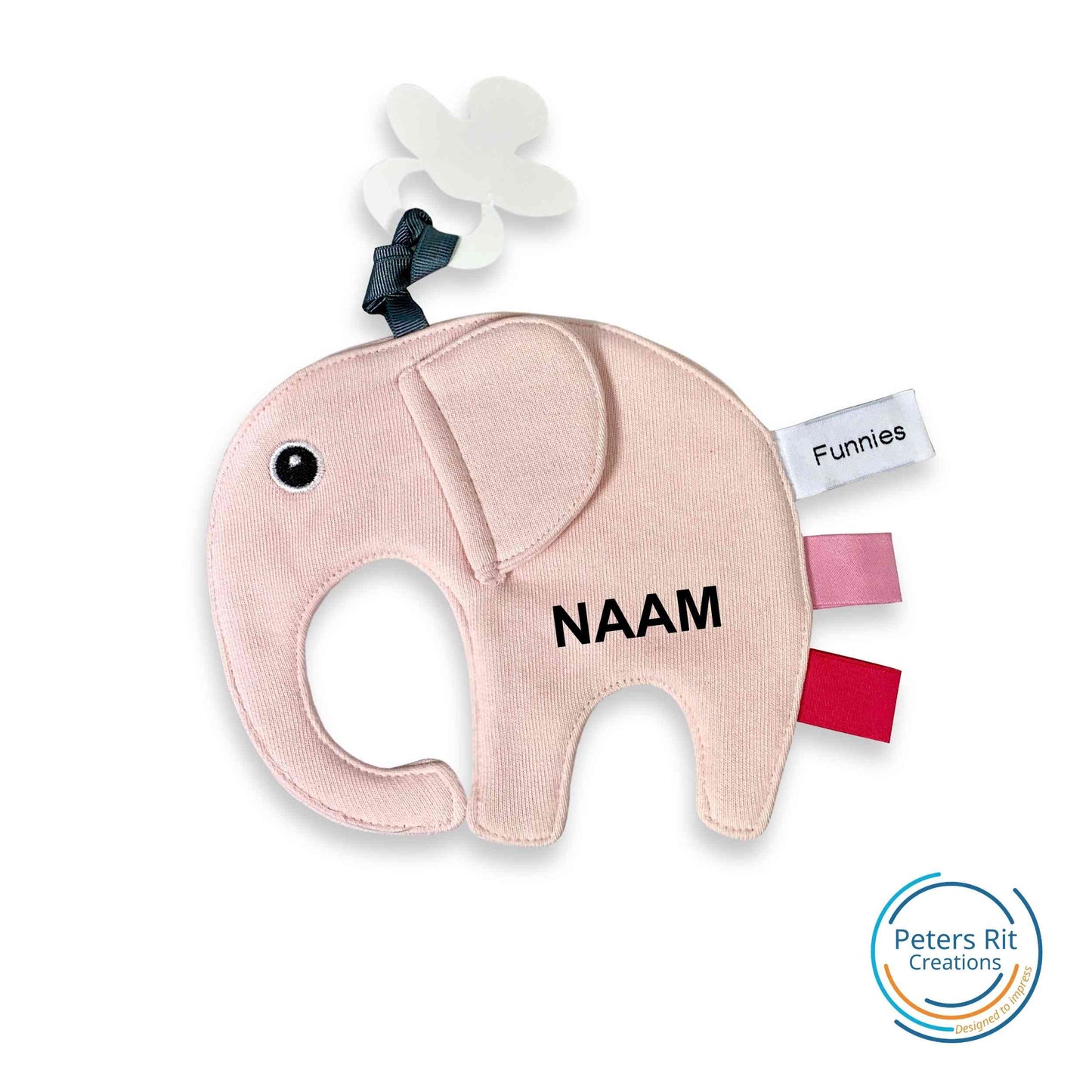 Tutpop Olifant | BLUSH met optie voor naam