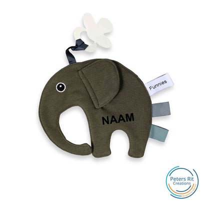 Tutpop Olifant | FOREST GREEN met optie voor naam