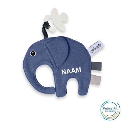 Tutpop Olifant | SILK BLUE met optie voor naam