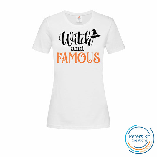 Dames T-shirt R-hals korte mouw | WITCH AND FAMOUS