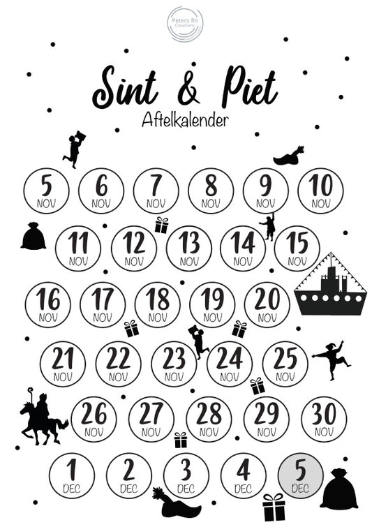 Aftelkalender | SINT & PIET