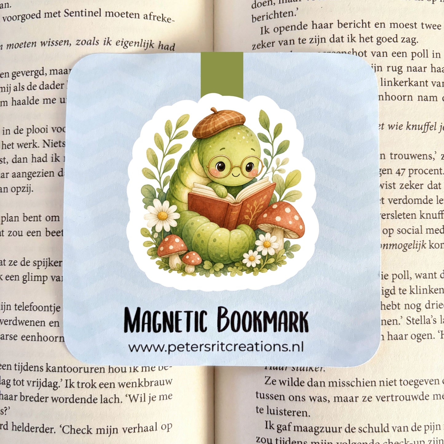Boekenlegger magneet | Boekenwurm