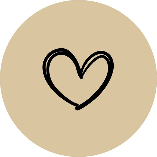 Sticker rond | HARTJE (per 5 stuks)